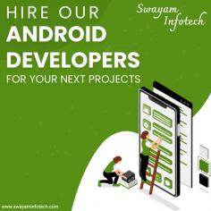 Swayam Infotech provides Android app development services. Our Android developers will create useful and engaging Android applications for your business. Elevate your digital presence with our Android app development Company in Canada As a leading Android application Service in Canada we specialise in crafting tailored solutions that align with your business goals. From conceptualisation to deployment, our team ensures a seamless and high-performance app experience for your users to partner with us to bring your Android App vision to life and stand out in the Canadian market.
