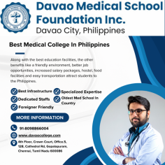Along with the best education facilities, the other benefits like a friendly environment, better job opportunities, increased salary packages, hostel, food facilities and easy transportation attract students to the Philippines.
 https://www.davaocollege.com/