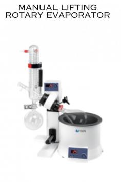 A manual lifting rotary evaporator is a sophisticated laboratory apparatus used for the efficient and gentle removal of solvents from liquid samples through evaporation under reduced pressure.  
 