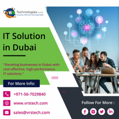 Uncover the significance of IT solutions for contemporary businesses, ensuring competitive edge, operational efficiency, and seamless digital transformation strategies. VRS Technologies LLC offers you the reliable services of IT Solutions Dubai. For More info Contact us: +971 56 7029840 Visit us: https://www.vrstech.com/it-solutions-dubai.html