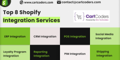 CartCoders is a leading Shopify integration company. Below is the list of top 8 Shopify development services:
- ERP Integration
- CRM Integration
- POS Integration
- Social Media Integration
- Loyalty Program Integration
- Reporting Integration
- PIM Integration
- Shipping Integration
If you require Shopify integration services beyond the above-mentioned list or wish to integrate these software solutions into your website or application, get in touch with us today!