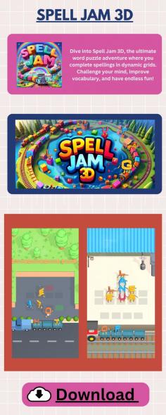  Dive into Spell Jam 3D, the ultimate word puzzle adventure where you complete spellings in dynamic grids. Challenge your mind, improve vocabulary, and have endless fun!