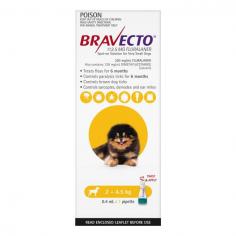 Bravecto Spot-On is an advanced flea and tick treatment for dogs. It treats flea and tick infestations effectively in dogs and controls future infestations. The topical solution starts killing fleas within 8 hours and provides continuous protection against fleas and flea infestations for 6 months. It has a systemic acaricide effect against ticks and provides persistent killing activity against paralysis ticks for 6 months.
