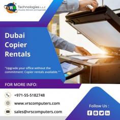 Upgrade Your Office Equipment with Dubai Copier Rentals

Discover how VRS Technologies LLC's Dubai Copier Rentals can make your office better. Get top-notch copiers that handle all your printing needs easily. Just call +971-55-5182748 to start making your office work smoother.