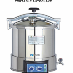 A portable autoclave is a compact and versatile sterilization device used in various settings such as laboratories, clinics, field research stations, and even in homes for sterilizing medical instruments, laboratory equipment, glassware, and other items. 
