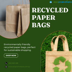 Recycled Paper Bags - https://ecopromotions.com.au/recycled-paper-bags/