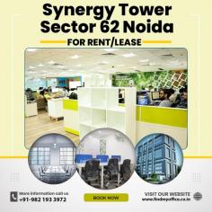 Synergy Tower Noida Sector-62 is located at Plot No.A-13/1, Sector-62, Noida which one of the most prime sectors and locations of Noida City.  It is one of the well developed sectors of Noida where commercial and residential areas are divided efficiently with a close proximity to Industrial sectors also. Synergy Tower, Sector-62 Noida has the great connectivity from NH-24, elevated road, FNG expressway and DND flyway for the easy and congestion free movement of traffic from other parts of Noida and other neighboring cities through several modes of public & shared transportation throughout the day, The Office space for rent in Synergy Tower Noida  has the great approachability from the metro stations of Noida electronic city and Sector-62, which makes the travel easier and comfortable for the occupants of Synergy Tower. Many large software companies, hospitals, banks, schools, institutes etc. are the part of this prime sector.
For More Details Visit : www.findmyoffice.co.in
Mail us at : hello@findmyoffice.co.in
Call us at : +91-982 193 3972

