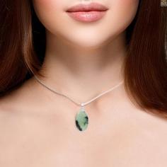 Nephrite Jade Pendant: A Timeless Piece of Jewelry




This exquisite Nephrite Jade Pendant is a stunning piece of jewelry that will be the perfect accompaniment to a delicate neckline. Adding this pendant to one's jewelry collection is an excellent choice. Wearing this pendant on special occasions will enhance the wearer's personality and overall appearance. It is sure to turn heads and exude style and elegance. This pendant is the perfect gift for those who radiate vibrancy, as it is crafted with love and care to cater to their enthusiastic nature. The use of 92.5 pure sterling silver ensures its durability.Nephrite jade is a mesmerizing gemstone that ranges from translucent to opaque. It can be found in shades of light to dark green, yellow, brown, black, and grey. As a member of the silicate family, nephrite is considered one of the most valuable types of jade. Its round and kidney-shaped form has always captivated people, but it's the stone's power that is truly enchanting. Jade nephrite is a sacred and highly prized gemstone renowned for its healing properties. It serves as a shield against negativity and is known to attract wealth and well-being.