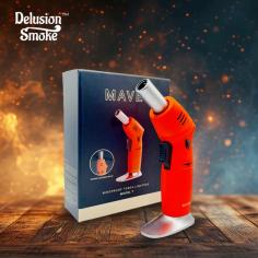 Elevate your dab game with Delusion Smoke's top-tier torch for dabs! Crafted for precision and power, our premium torch is your ultimate tool for unlocking the full potential of your concentrates. Experience the perfect balance of reliability and performance with every session. Join the league of dabbing aficionados and ignite your passion with Delusion Smoke today! 