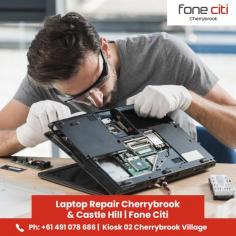 Fone Citi offers professional and reliable laptop repair services in Cherrybrook. From hardware repairs and upgrades to software troubleshooting and virus removal, our skilled technicians handle all your laptop issues with precision and care. Trust us for fast, affordable, and top-quality solutions. Discover more about our services—reach out to us today!