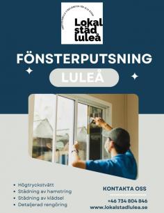 Lokal Städ Luleå erbjuder professionell fönsterputsning för hem, kontor och kommersiella lokaler i hela Luleå. Med erfaren personal, miljövänliga produkter och öga för detaljer garanterar vi kristallklara resultat. Vi erbjuder både regelbunden och engångsputsning – perfekt för skinande utsikt året runt.