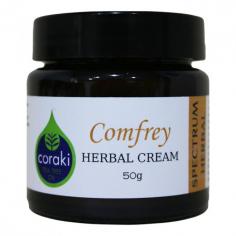 Spectrum Herbal Coraki Comfrey Herbal Cream is a soothing herbal cream enriched with traditional comfrey to help nourish and care for the skin. Its gentle formula helps moisturise dry, stressed skin and supports overall skin comfort, making it ideal for daily skincare routines. Buy Spectrum Herbal Coraki Comfrey Herbal Cream 50gm in Australia. Soothes, nourishes & supports healthy skin naturally. Shop now today.