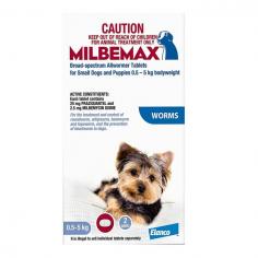 Milbemax is a powerful heartworm and intestinal worm preventive. Loaded with anthelmintic properties, it is helpful in controlling vast range of gastrointestinal worms in dogs. It prevents heartworm disease in dogs and protects them from other worm infections. Suitable for all sizes of dogs, it is easy to administer to puppies and dogs. The worming treatment is safe for pregnant, breeding and lactating dogs.